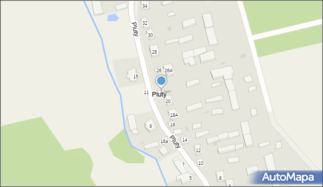 Pluty, Pluty, 22, mapa Pluty