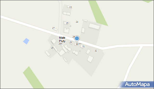 Pluty, Pluty, 30, mapa Pluty