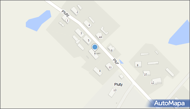 Pluty, Pluty, 7, mapa Pluty