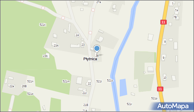 Płytnica, Płytnica, 28, mapa Płytnica