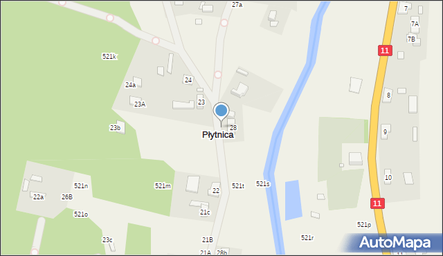 Płytnica, Płytnica, 28A, mapa Płytnica