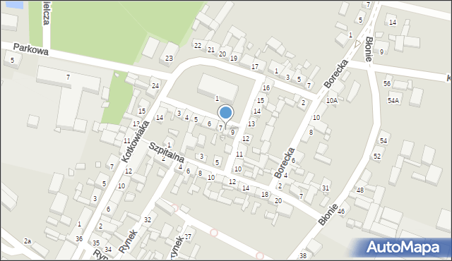 Pogorzela, Plac Powstańców Wielkopolskich, 8, mapa Pogorzela