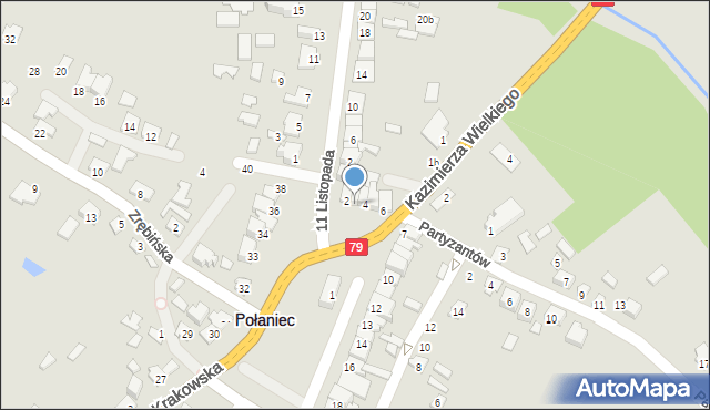 Połaniec, Plac Uniwersału Połanieckiego, 3, mapa Połaniec