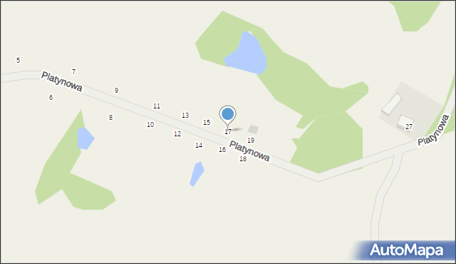 Pomieczyno, Platynowa, 17, mapa Pomieczyno