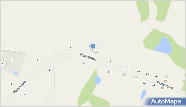 Pomieczyno, Platynowa, 7, mapa Pomieczyno