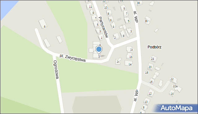 Poniatowa, Plac Zwycięstwa, 2, mapa Poniatowa