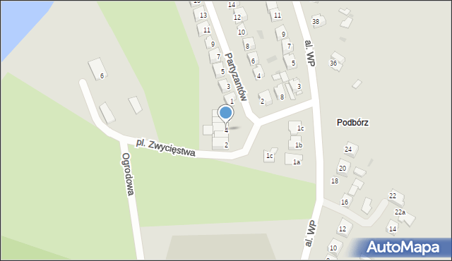 Poniatowa, Plac Zwycięstwa, 4, mapa Poniatowa