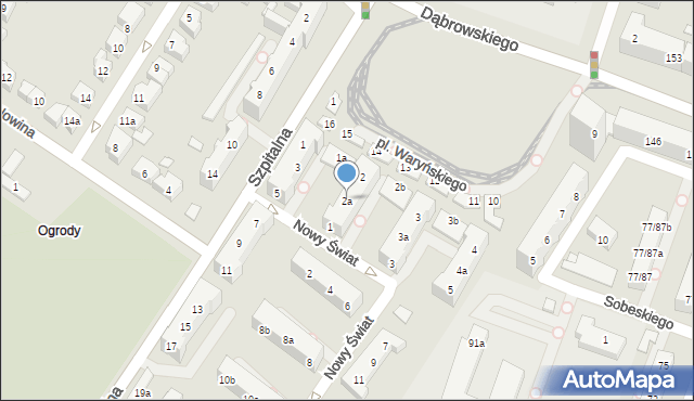 Poznań, Plac Waryńskiego Ludwika, 2a, mapa Poznania