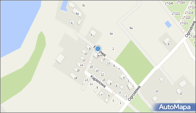 Prądocin, Plażowa, 15, mapa Prądocin