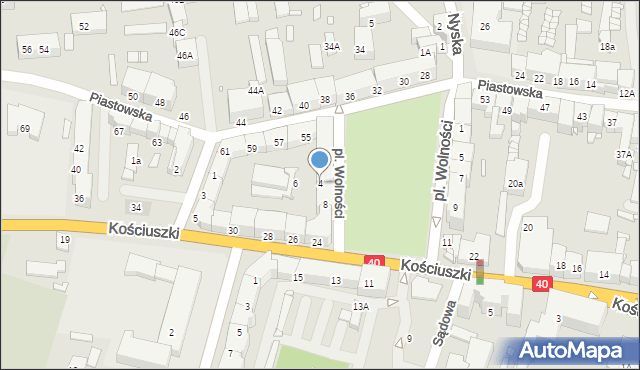 Prudnik, Plac Wolności, 4, mapa Prudnik