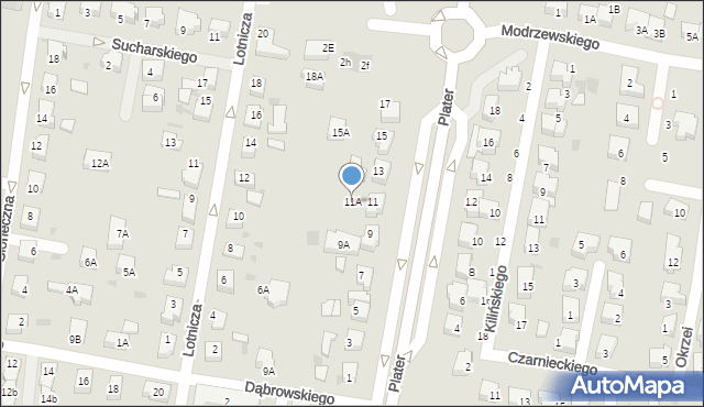 Pruszcz Gdański, Plater Emilii, 11A, mapa Pruszcz Gdański