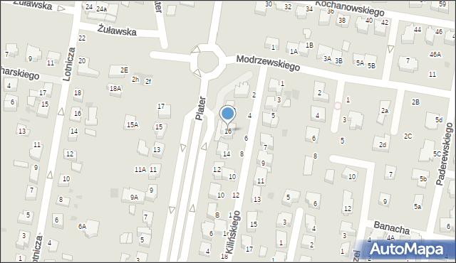 Pruszcz Gdański, Plater Emilii, 16, mapa Pruszcz Gdański