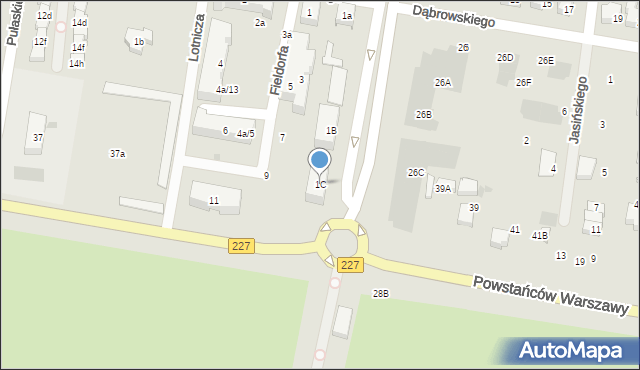 Pruszcz Gdański, Plater Emilii, 1C, mapa Pruszcz Gdański