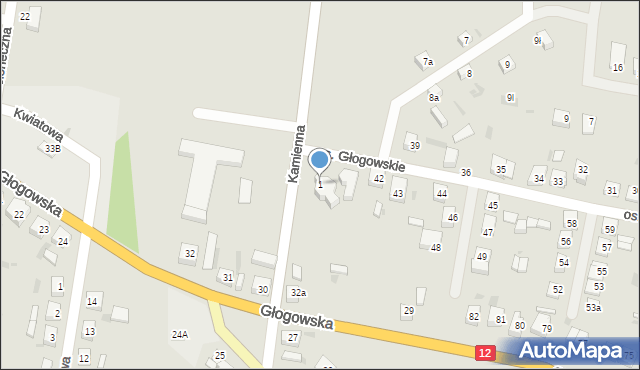 Przemków, Plac Cerkiewny, 1, mapa Przemków