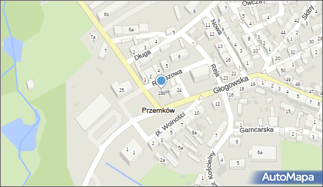 Przemków, Plac Wolności, 24b, mapa Przemków