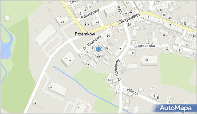 Przemków, Plac Wolności, 5a, mapa Przemków