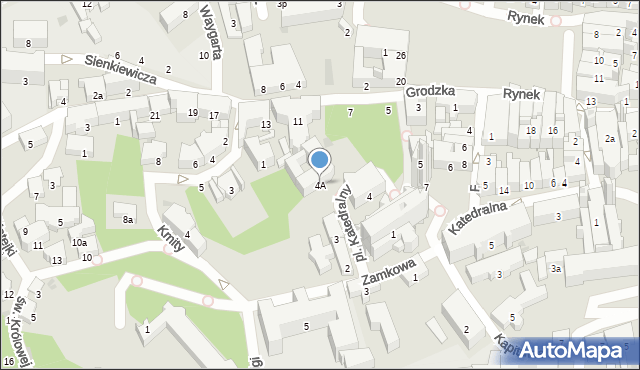 Przemyśl, Plac Katedralny, 4A, mapa Przemyśla