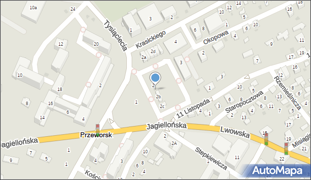 Przeworsk, Plac Chopina Fryderyka, 2a, mapa Przeworsk