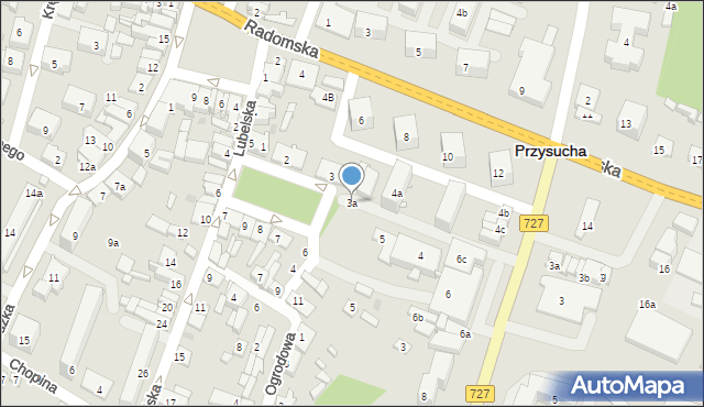 Przysucha, Plac Wyszyńskiego Stefana, ks. kard., 3a, mapa Przysucha