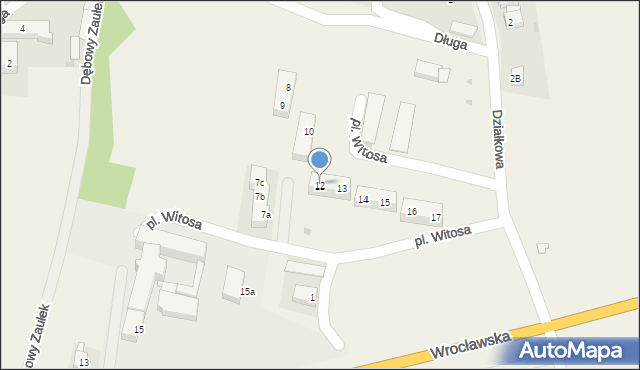 Pszenno, Plac Witosa Wincentego, 12, mapa Pszenno