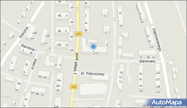 Pyrzyce, Plac Ratuszowy, 1, mapa Pyrzyce