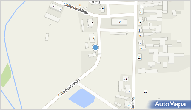 Rąbiń, Plac Kościuszki Tadeusza, gen., 1, mapa Rąbiń