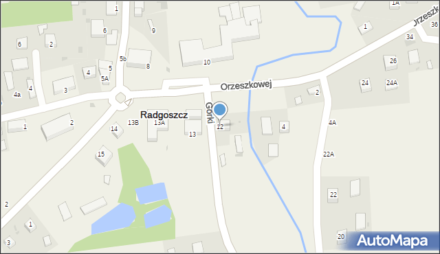 Radgoszcz, Plac św. Kazimierza, 12, mapa Radgoszcz
