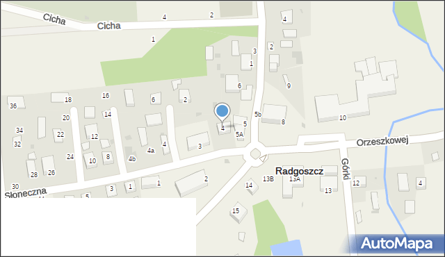 Radgoszcz, Plac św. Kazimierza, 4, mapa Radgoszcz