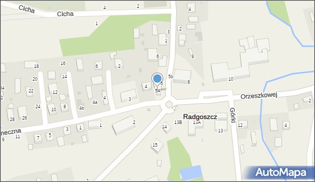 Radgoszcz, Plac św. Kazimierza, 5A, mapa Radgoszcz