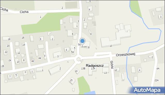 Radgoszcz, Plac św. Kazimierza, 7, mapa Radgoszcz