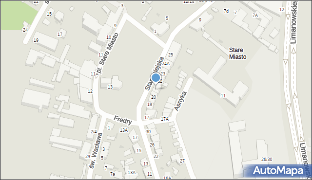 Radom, Plac Stare Miasto, 21, mapa Radomia