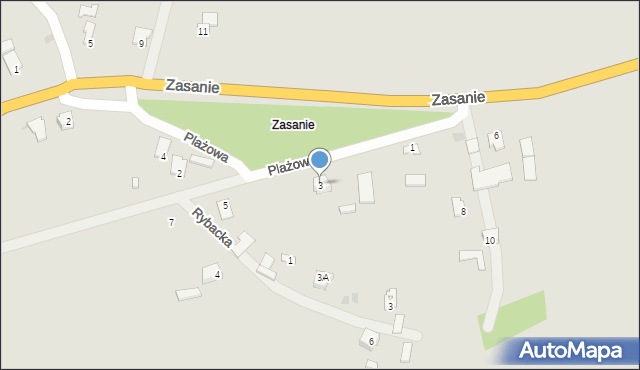 Radymno, Plażowa, 3, mapa Radymno