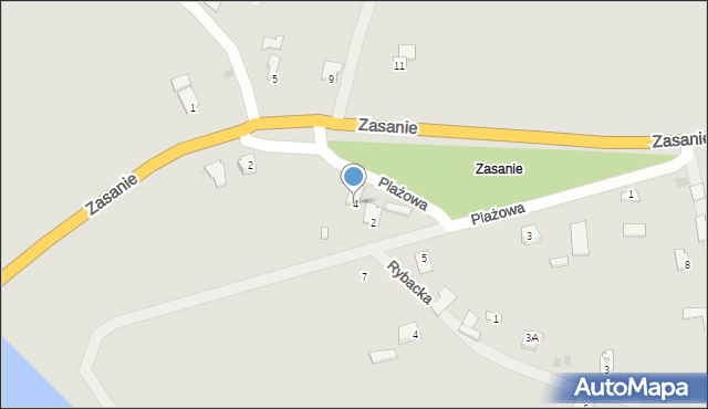 Radymno, Plażowa, 4, mapa Radymno