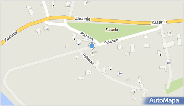 Radymno, Plażowa, 5, mapa Radymno