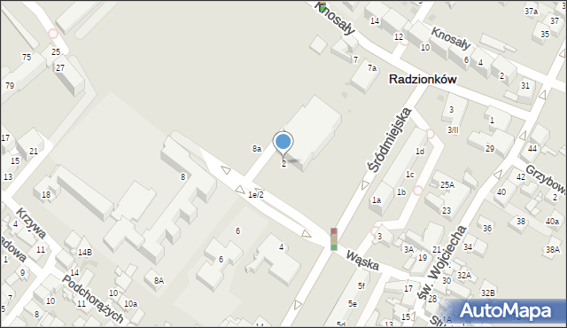 Radzionków, Plac Jana Pawła II, 2, mapa Radzionków