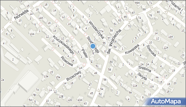 Radzionków, Plater Emilii, 4, mapa Radzionków