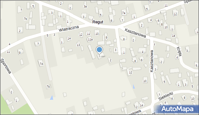 Regut, Plac św. Floriana, 11, mapa Regut