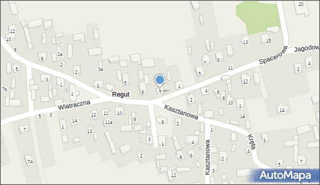 Regut, Plac św. Floriana, 7, mapa Regut