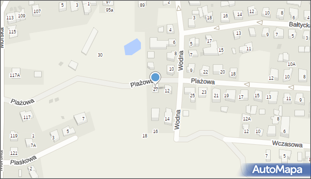 Rewa, Plażowa, 27, mapa Rewa