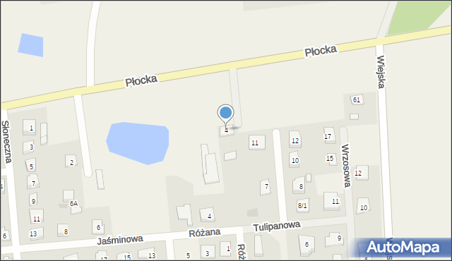 Rogozino, Płocka, 4, mapa Rogozino