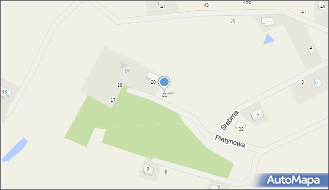 Roztoka, Platynowa, 21, mapa Roztoka