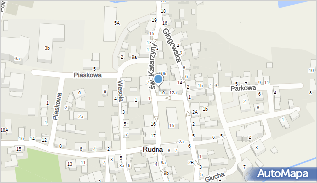 Rudna, Plac Zwycięstwa, 10A, mapa Rudna