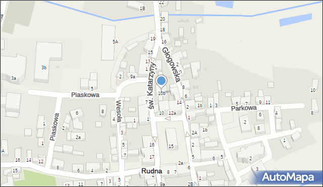 Rudna, Plac Zwycięstwa, 10b, mapa Rudna