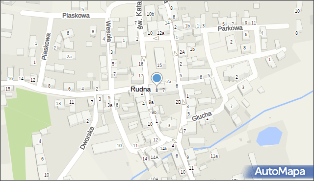 Rudna, Plac Zwycięstwa, 8, mapa Rudna