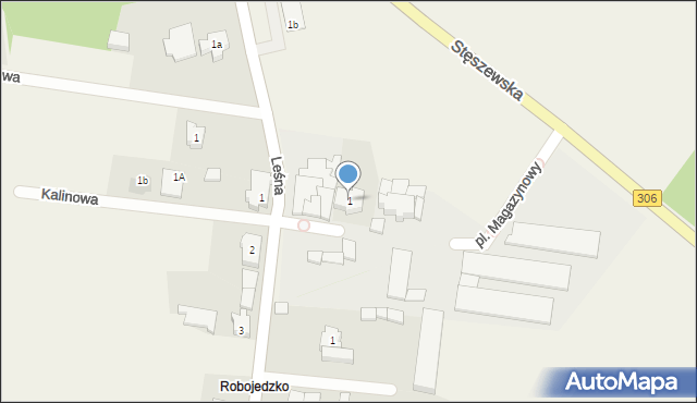 Rybojedzko, Plac Magazynowy, 1, mapa Rybojedzko