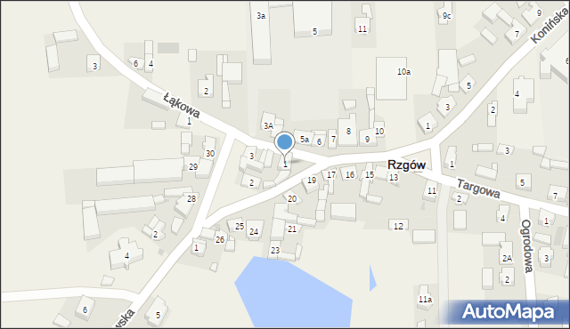 Rzgów, Plac Stuczyńskich, 1, mapa Rzgów