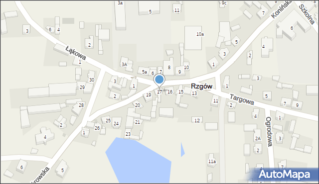 Rzgów, Plac Stuczyńskich, 17, mapa Rzgów