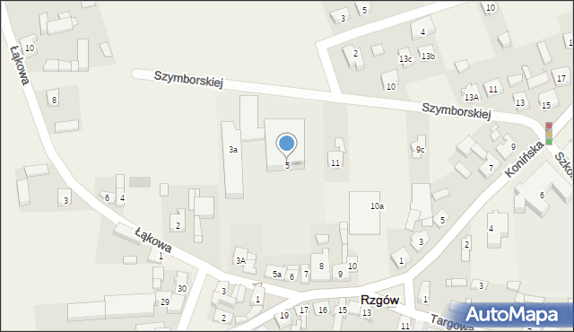 Rzgów, Plac Stuczyńskich, 5, mapa Rzgów
