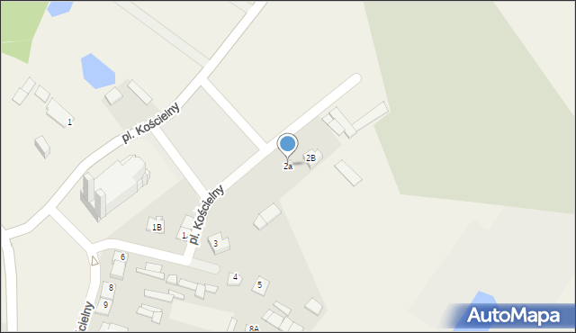 Sadowne, Plac Kościelny, 2a, mapa Sadowne