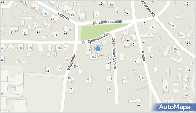 Ścinawa, Plac Zjednoczenia, 1a, mapa Ścinawa